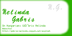 melinda gabris business card